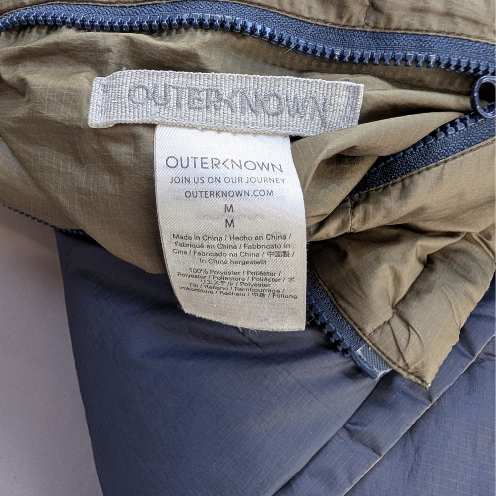 Outerknown Reversible Down Hooded Jacket Mens Med… - image 13